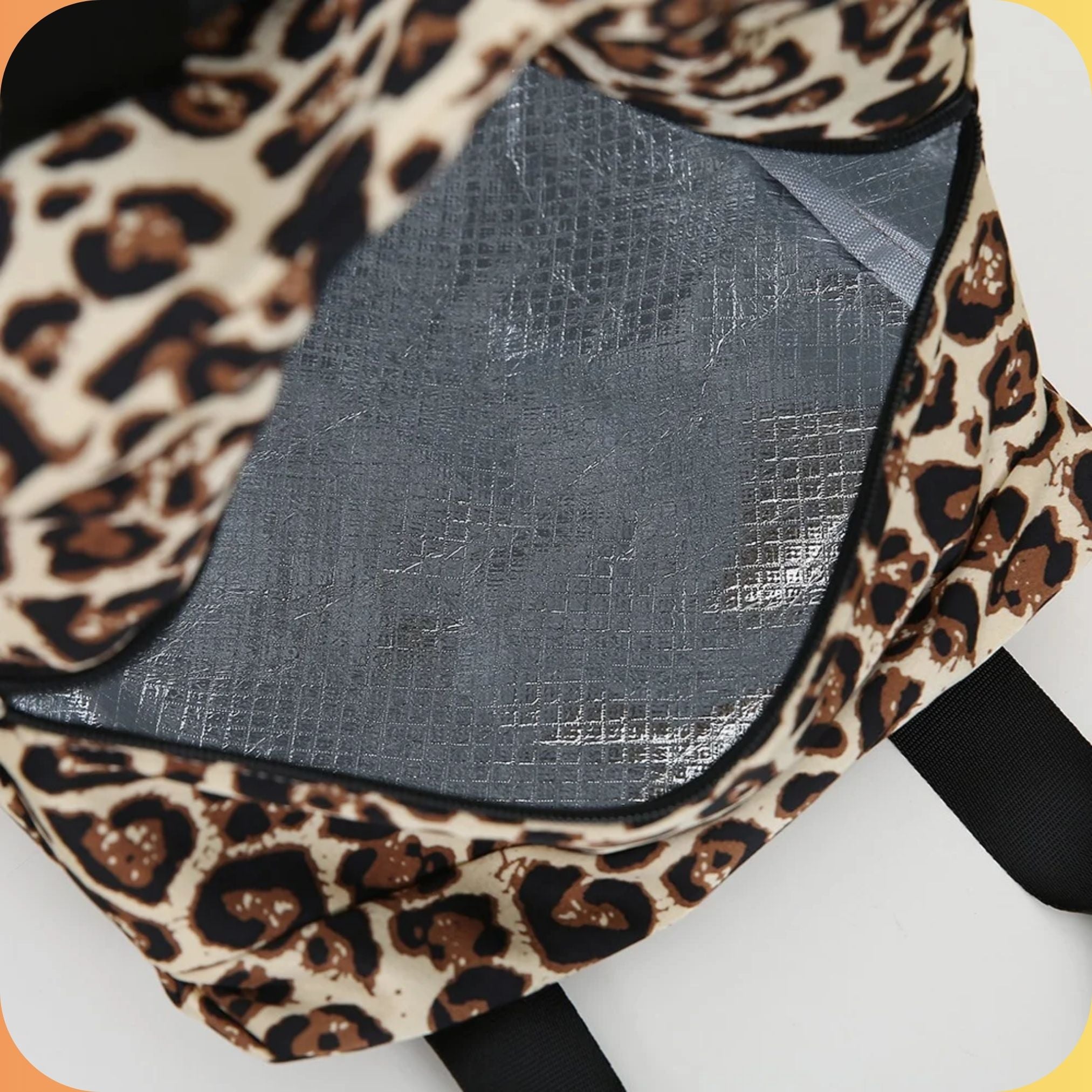 Kids Insulated Leopard Lunch Bag – Large Capacity, Portable & Durable