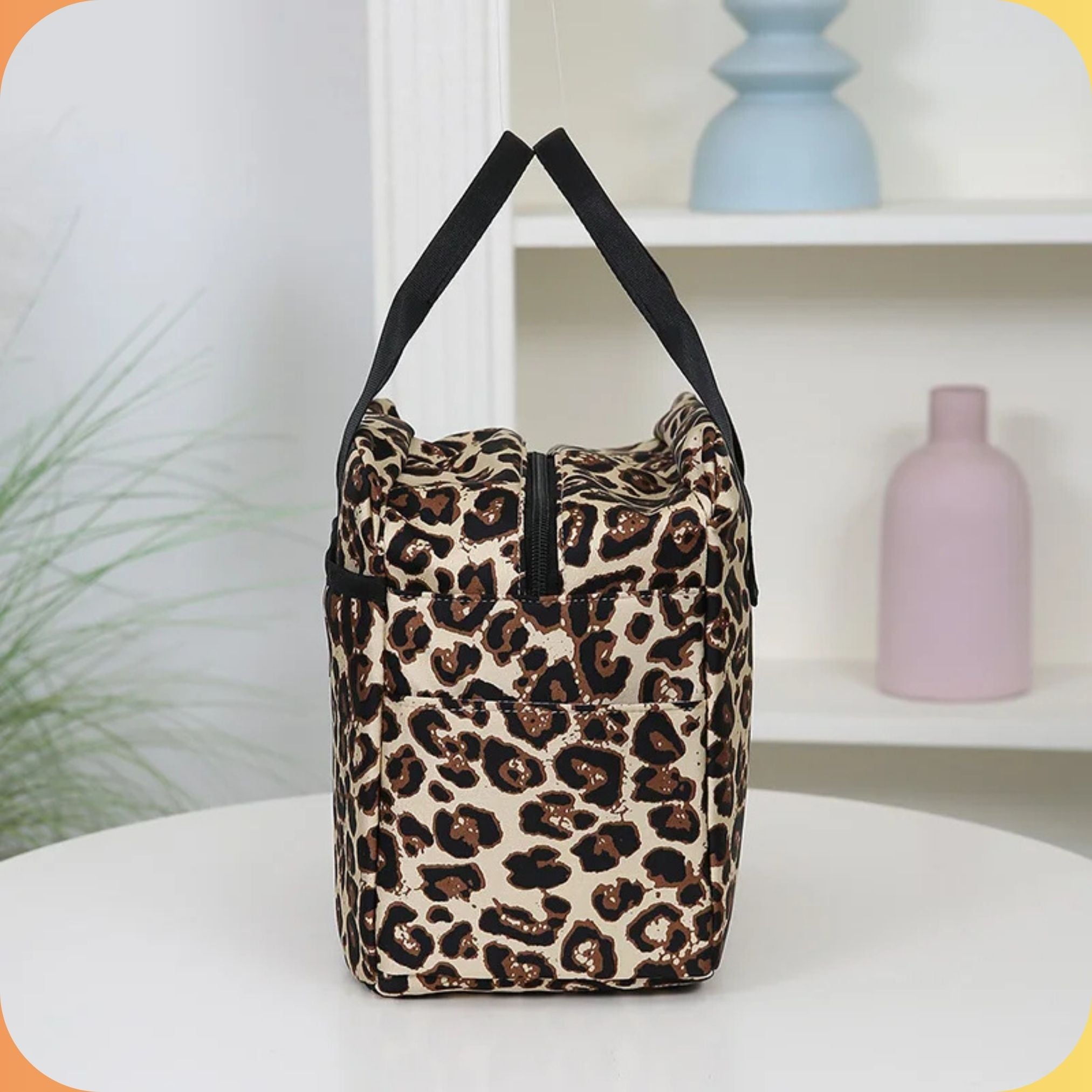 Kids Insulated Leopard Lunch Bag – Large Capacity, Portable & Durable