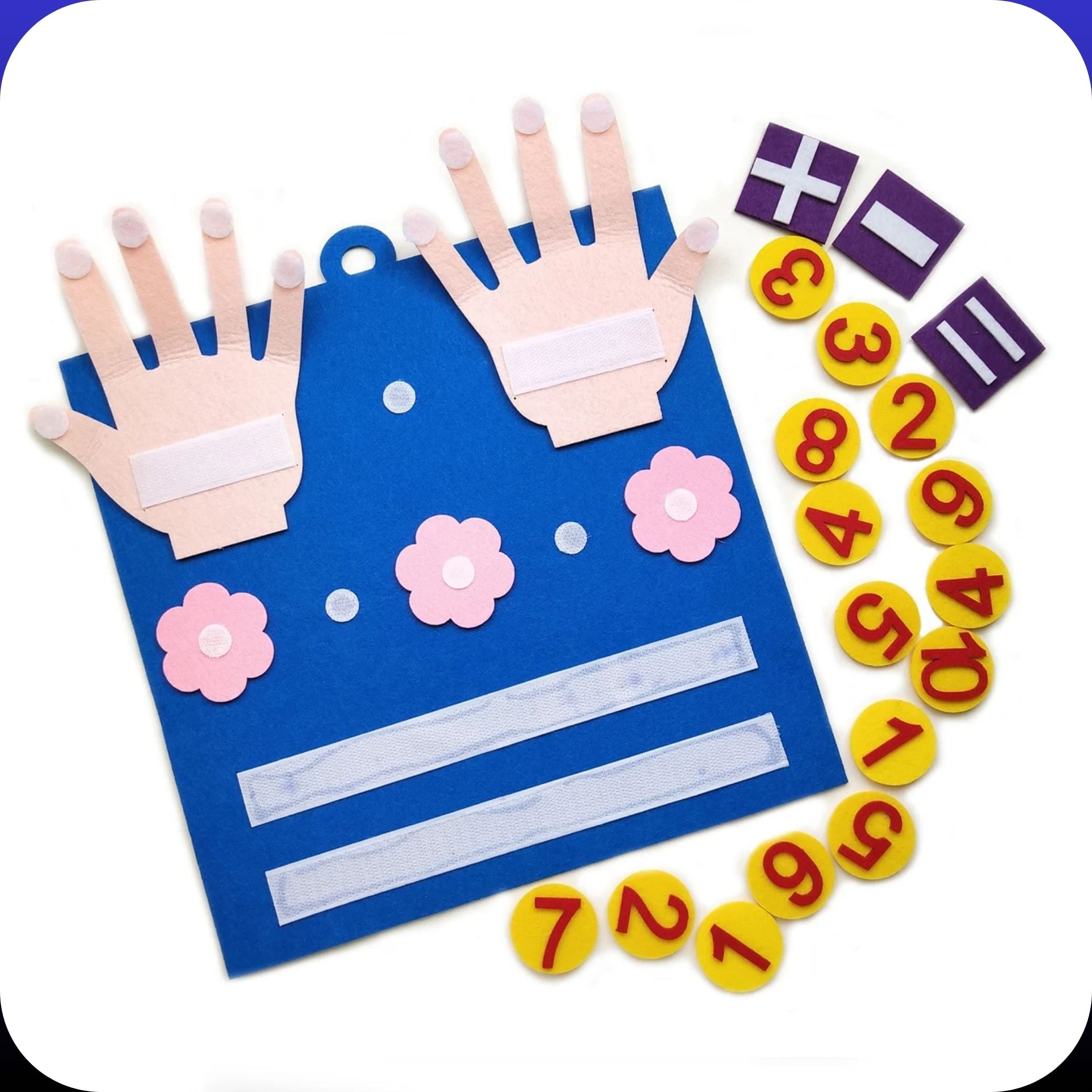 Montessori Felt Math Toy – Counting & Number Learning Board