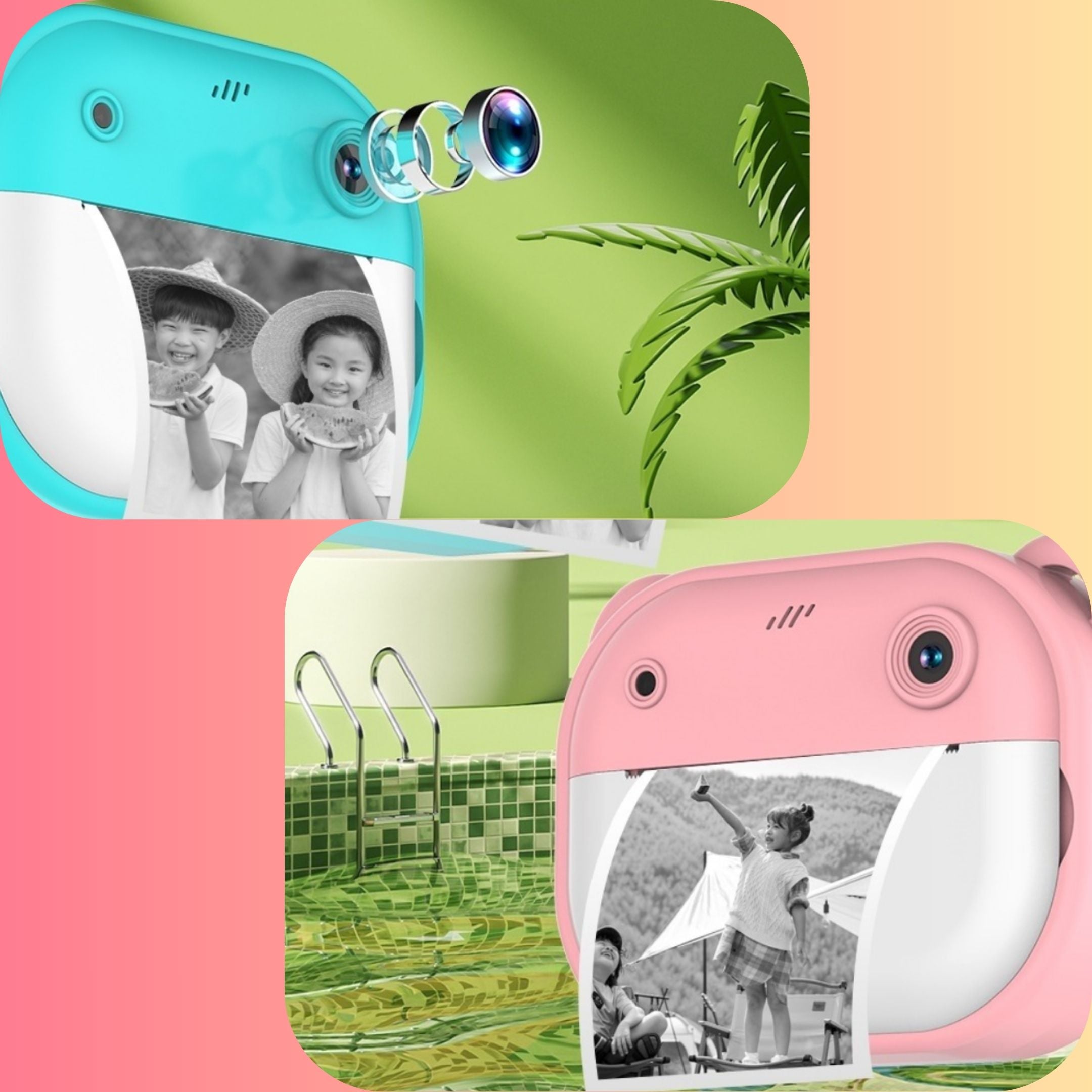 Kids Instant Print Digital Camera with 32GB Card