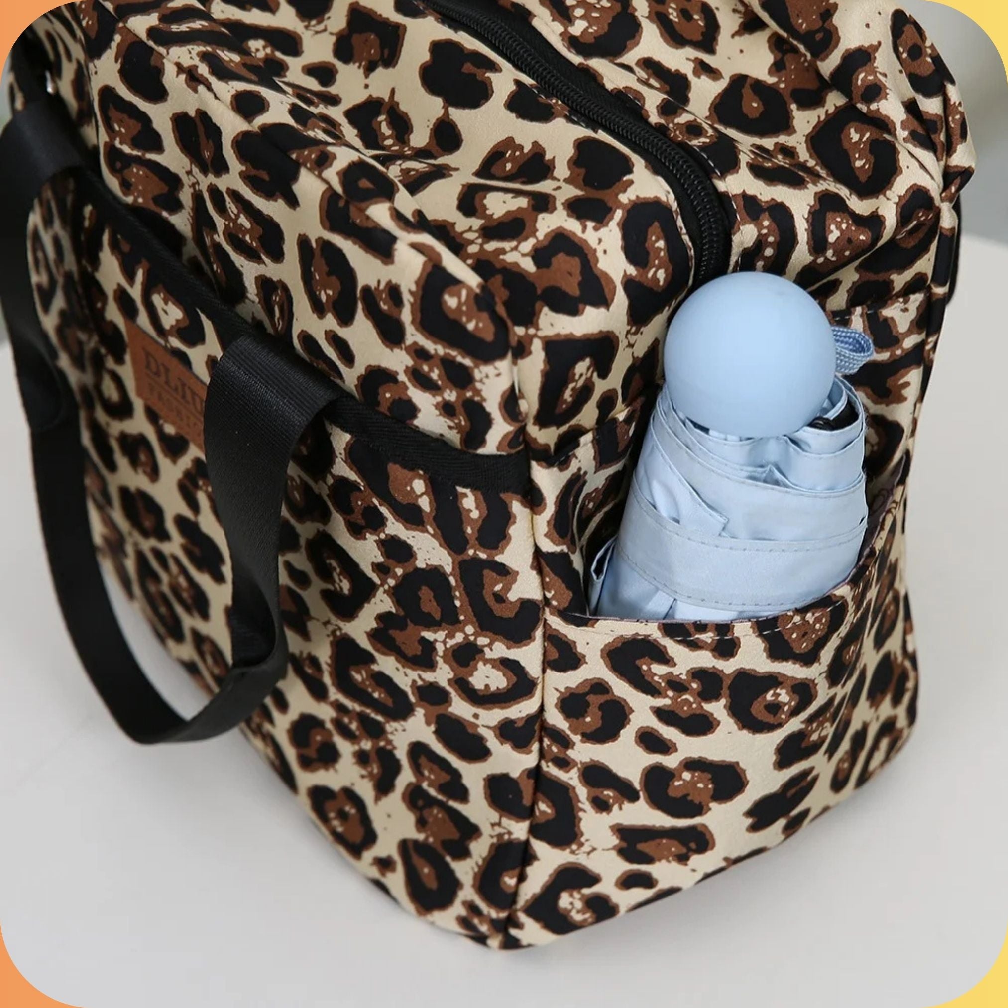 Kids Insulated Leopard Lunch Bag – Large Capacity, Portable & Durable